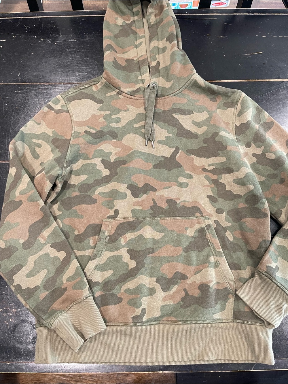 Amazon Essentials Camo Hooded Pullover - Green & Brown